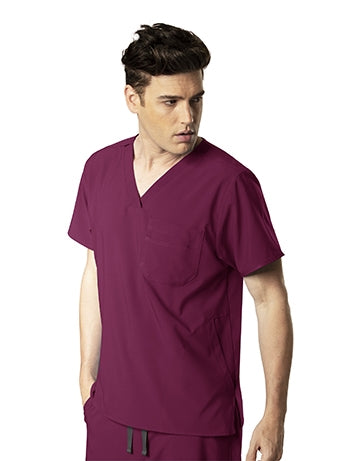 WonderWink - Unisex Wine WW INDY 4.0 V-Neck Scrub Top. 1632