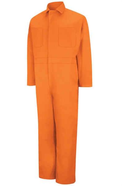 Red Kap - Men's Twill Action-Back Orange Coverall. CT10OR