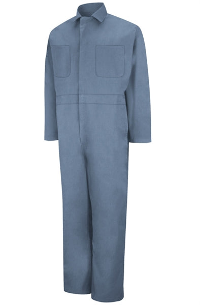 Red Kap - Men's Twill Action-Back Postman Blue Coverall. CT10PB
