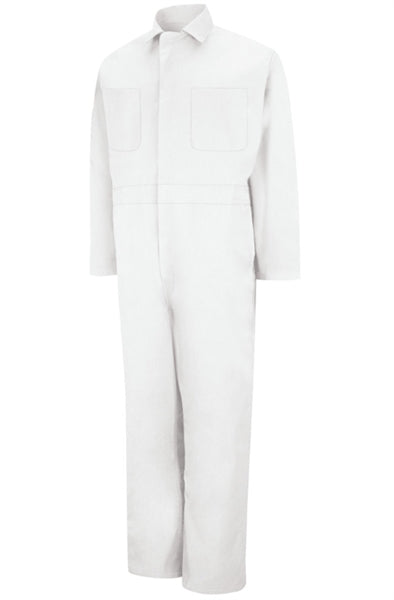 Red Kap - Men's Twill Action-Back White Coverall. CT10WH