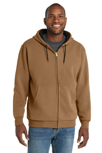 CornerStone - Heavyweight Full-Zip Hooded Sweatshirt with Thermal Lining. CS620