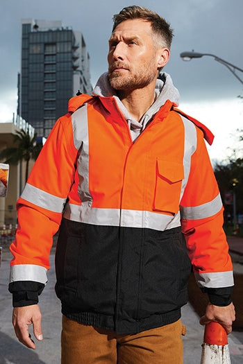 CornerStone - ANSI 107 Class 3 Economy Waterproof Insulated Bomber Jacket. CSJ500