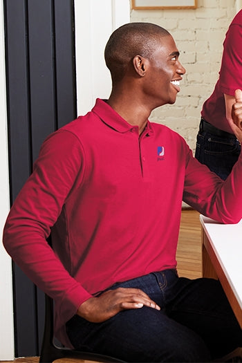Port Authority - Long Sleeve Core Classic Pique Polo. K100LS