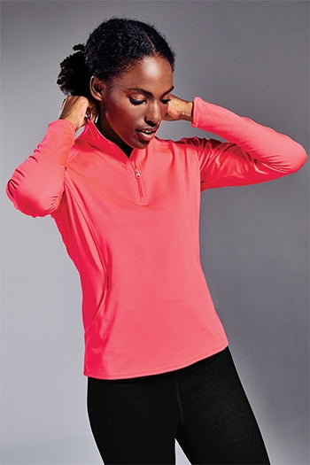 Sport-Tek - Ladies Sport-Wick Stretch 1/2-Zip Pullover. LST850