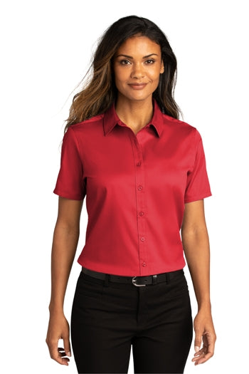 Port Authority - Ladies Short Sleeve SuperPro React ™ Twill Shirt. LW809