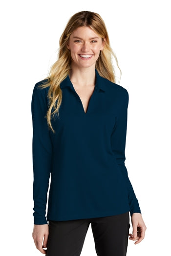 Nike - Ladies' Dri-FIT Micro Pique 2.0 Long Sleeve Polo. NKDC2105