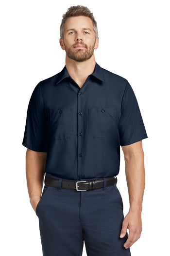 Red Kap - Long Size, Short Sleeve Industrial Work Shirt. SP24LONG