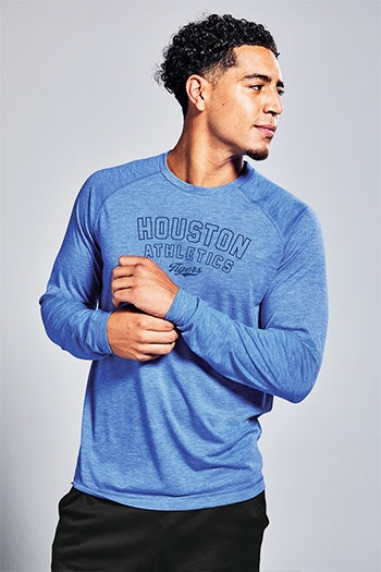 PosiCharge ® Long Sleeve Tri-Blend Wicking Raglan Tee. ST400LS