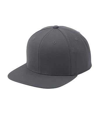 Sport-Tek - Yupoong® Flat Bill Snapback Cap. STC19