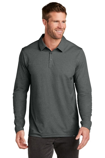 TravisMathew - Oceanside Heather Long Sleeve Polo. TM1MZ343