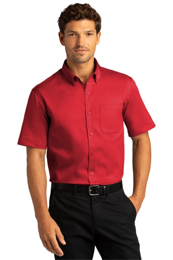 Port Authority - Short Sleeve SuperPro React™Twill Shirt. W809