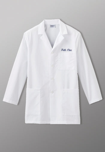 White Swan META - Fundamentals 34" Men's Lab Coat. 15007