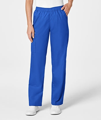 WonderWink - WonderWORK Women's Pull-On Cargo Scrub Pants - PETITE. 501P