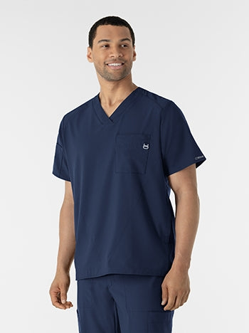 WonderWink - W123 Men's V-neck Scrub Top. 6355