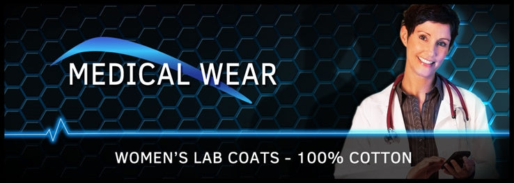 100% Cotton Women's Lab Coats