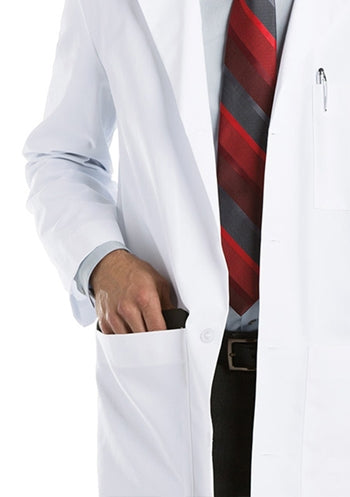** DISCONTINUED ** MR. BARCO - Men's 38" 4 Pocket Lab Coat. 9103