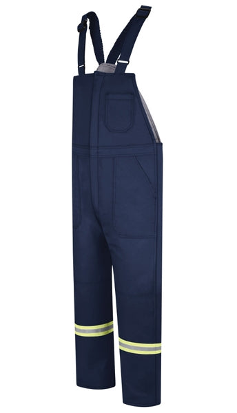 Bulwark - Flame-Resistant Deluxe Insulated Bib Overall with Reflective Striping. BLCT