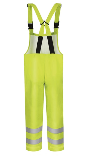 Bulwark - Hi-Visibility Flame-Resistant Rain Bib Overall. BXN4