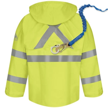 Bulwark - Hi-Visibility Flame-Resistant Rain Jacket. JXN4