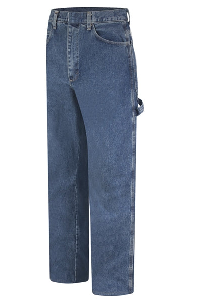 Bulwark - Flame-Resistant Stone Wash Denim Dungaree. PEJ8