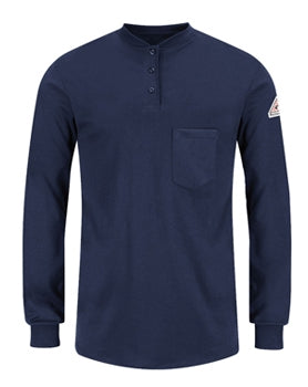 Bulwark - Women's Flame-Resistant Long-Sleeve Henley Shirt. SEL3
