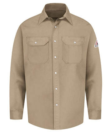 Bulwark - Flame-Resistant Snap-Front Deluxe Uniform Shirt. SES2