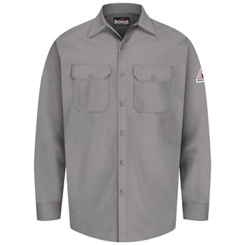 Bulwark - Flame-Resistant Button-Front Work Shirt. SEW2