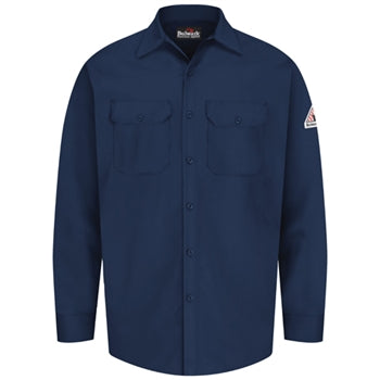 Bulwark - Flame-Resistant Button-Front Work Shirt. SEW2