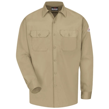Bulwark - Flame-Resistant Button-Front Work Shirt. SLW2