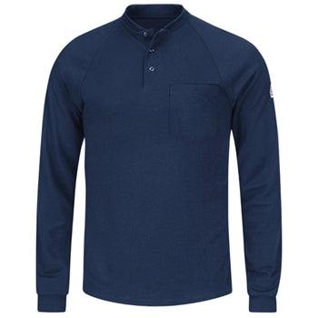 Bulwark - Flame-Resistant Long Sleeve Henley Shirt. SML2