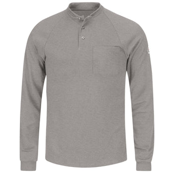 Bulwark - Flame-Resistant Long Sleeve Henley Shirt. SML2