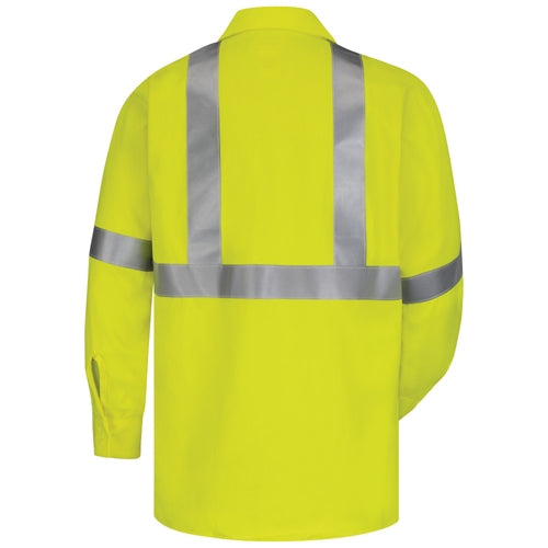 Bulwark - Flame-Resistant Hi-Visibility Long-Sleeve Work Shirt. SMW4