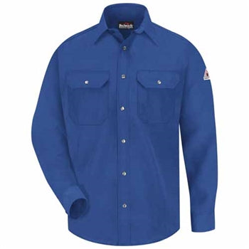 Bulwark - Flame-Resistant 4.5 oz Snap-Front Uniform Shirt. SNS2