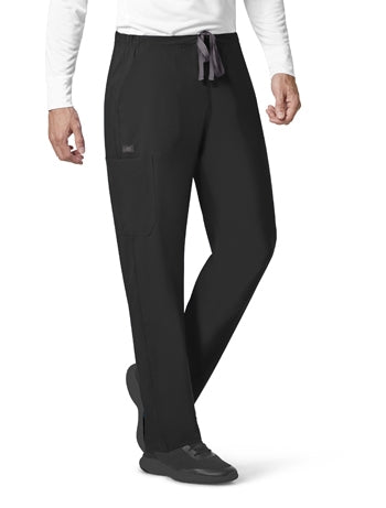 WonderWink - Unisex Black WW INDY 4.0 Utility Cargo Scrub Pant. 1656