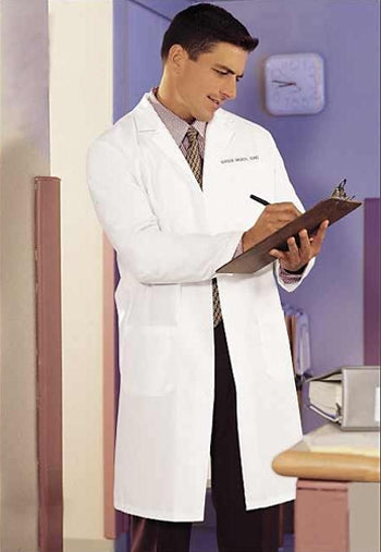 Fashion Seal - 41" Men's Knee Length Lab Coat. 485