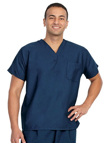 Fashion Seal - Unisex Navy FP Fashion Scrub Shirt - TALL. 78794