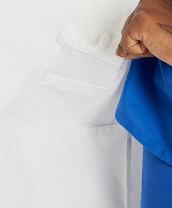 Landau - Men's 5-Pocket Mid-Length Notebook Lab Coat. 3174