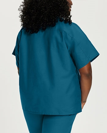 Landau - Essentials Unisex Tuckable V-Neck Scrub Top. 7502