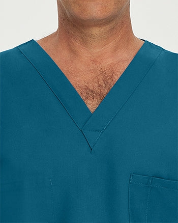 Landau - Essentials Unisex Tuckable V-Neck Scrub Top. 7502