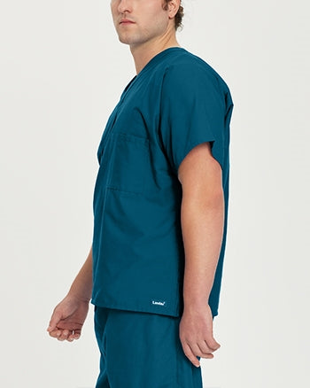 Landau - Essentials Unisex Tuckable V-Neck Scrub Top. 7502
