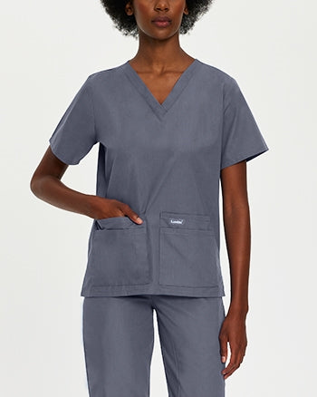 Landau - Essentials Women's V-Neck Scrub Tunic. 8219
