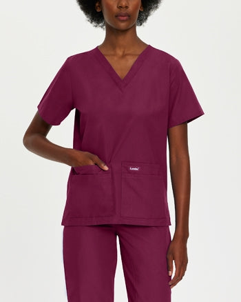 Landau - Essentials Women's V-Neck Scrub Tunic. 8219
