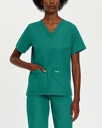 Landau - Essentials Women's V-Neck Scrub Tunic. 8219