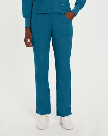 Landau - Essentials Women's Straight-Leg Cargo Scrub Pants. 8380