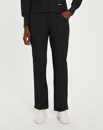 Landau - Essentials Women's Straight-Leg Cargo Scrub Pants. 8380