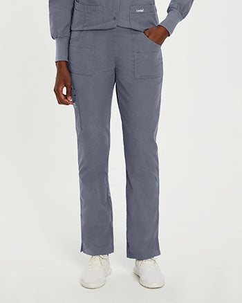 Landau - Essentials Women's Straight-Leg Cargo Scrub Pants. 8380