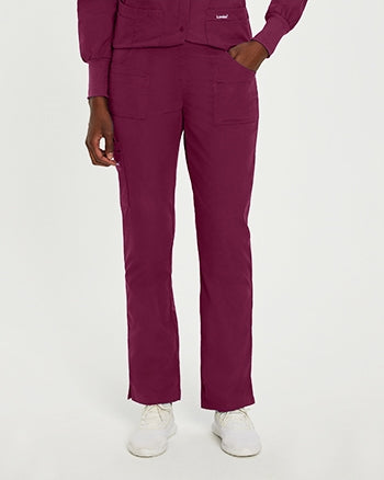 Landau - Essentials Women's Straight-Leg Cargo Scrub Pants. 8380