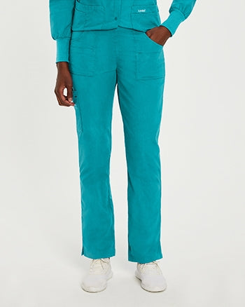 Landau - Essentials Women's Straight-Leg Cargo Scrub Pants. 8380