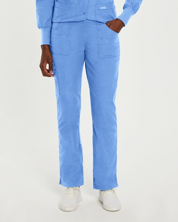 Landau - Essentials Women's Straight-Leg Cargo Scrub Pants. 8380
