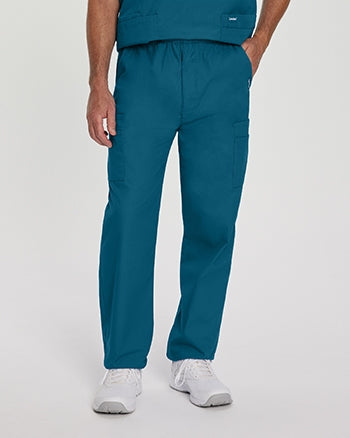 Landau - Essentials Men's Straight-Leg Cargo Scrub Pants. 8555